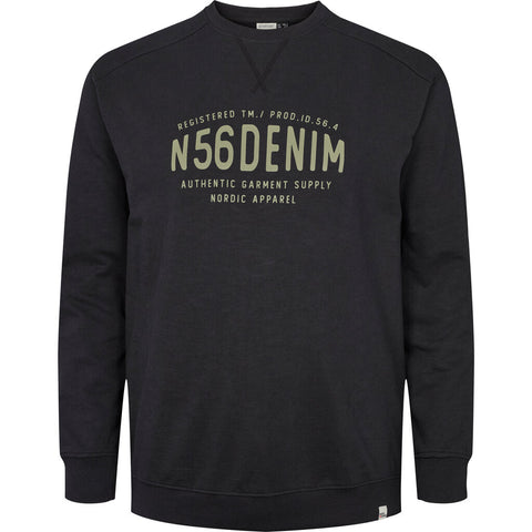 North 56°4 / North 56Denim North 56Denim Logo Sweatshirt Sweatshirt 0099 Black