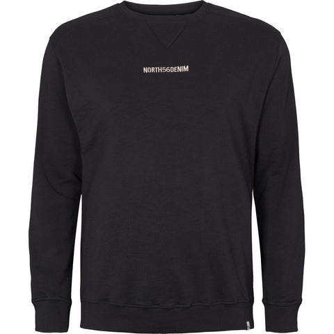 North 56°4 / North 56Denim North 56Denim logo sweatshirt TALL Sweatshirt 0099 Black