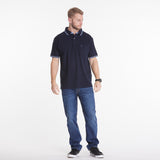 North 56°4 / North 56Denim North 56°4 Classic Contrast Collar Polo S/S Polo SS 0580 Navy Blue