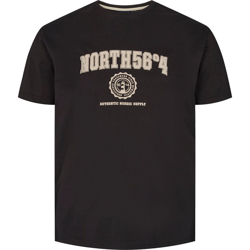 North 56°4 / North 56Denim North 56°4 Printed T-shirt TALL T-shirt 0099 Black