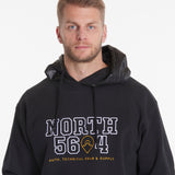 North 56°4 / North 56Denim North 56°4 Sport Hooded Sweat W/Embrodery Sweatshirt 0099 Black